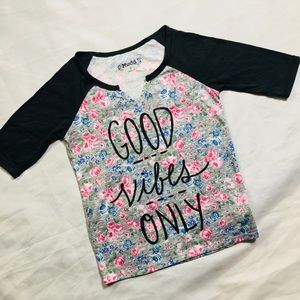 🌺Girls raglan top